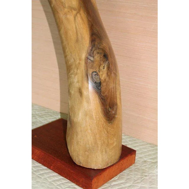 This sculpture was purchased out of estate with a group of exotic wood sculptures from the 1960s. The rest we have already...