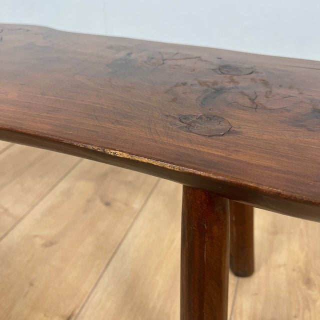 Wabi Sabi Rustic Bench in Elm, 1950s For Sale - Image 10 of 13