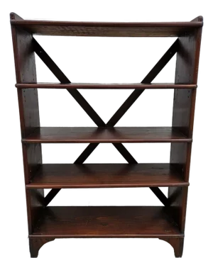 Antique Rustic Wooden Book Shelf