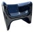 Desalto Toga Chair in Black Lacquered Resin 1960s Italy Signed Desalto For Sale
