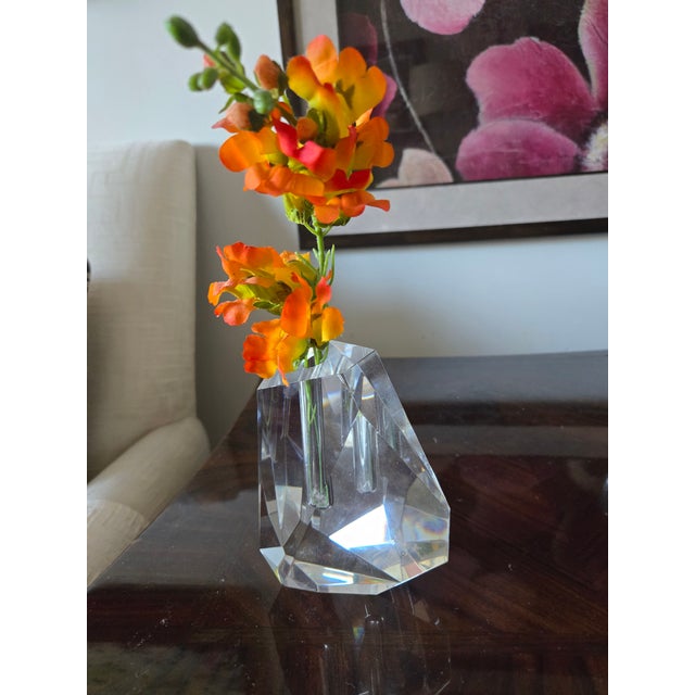 Contemporary Hoya Crystal Bud Vase For Sale - Image 3 of 6