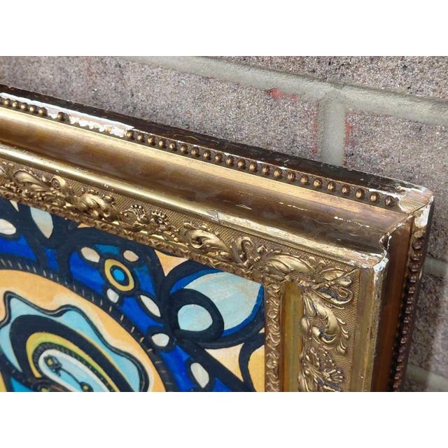 Wood Mid 20th Century Framed Signed Amelia Peláez Del Casal Oil on Canvas For Sale - Image 7 of 11