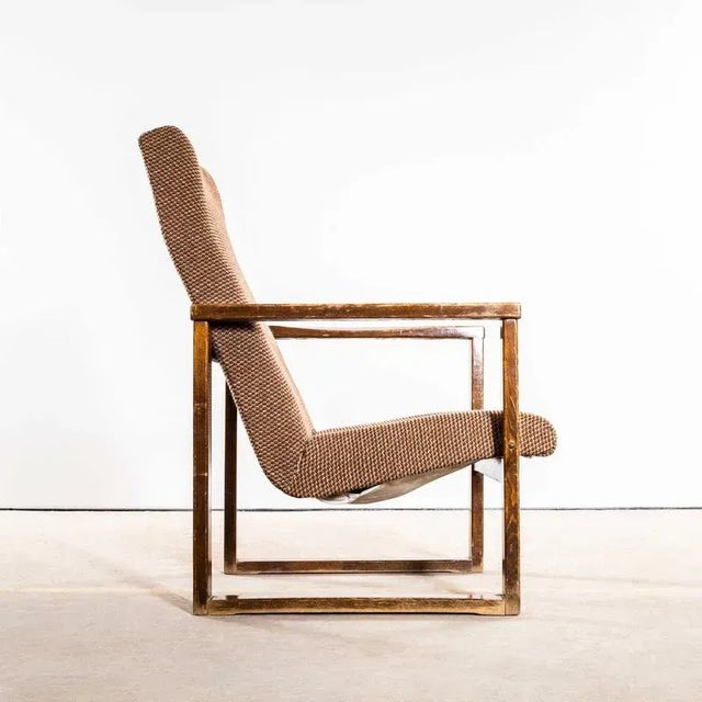 Czech Cube Armchair, 1950s For Sale - Image 6 of 10
