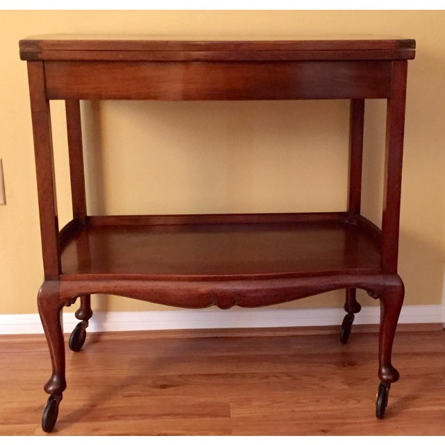 Antique Traditional Flip & Swivel Top Game Table Chairish