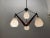 Vintage Opaline Glass Chandelier, 1950s For Sale - Image 3 of 10