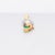 Vintage 18k Yellow & White Gold, Emerald, and Diamond Figural Hand Pendant For Sale - Image 10 of 15