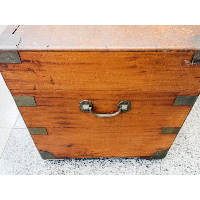19th Century Camphor Wood Campaign Chest For Sale - Image 16 of 18