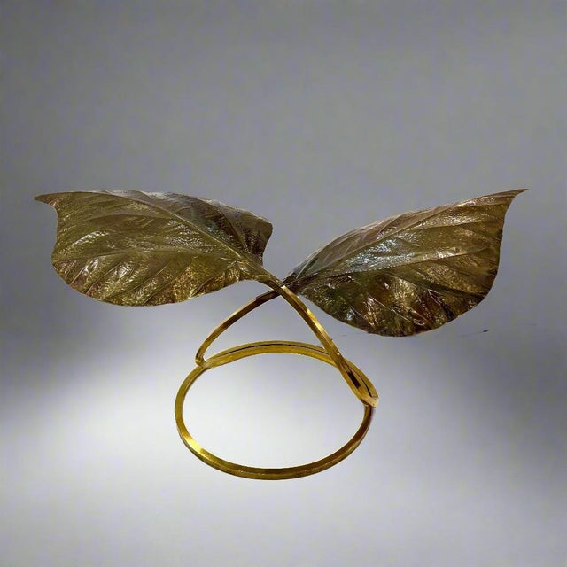 1970s Carlo Giorgi for Bottega Gadda 'Rabarbaro' Two-Leaf Table Lamp For Sale - Image 18 of 18