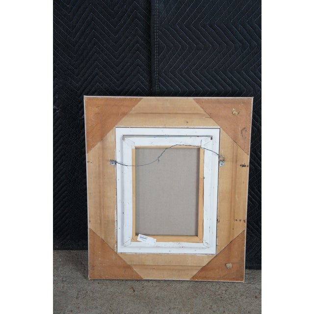 Gold Vintage Impressionist Venice Italy Gondolas Canal Scene Oil Painting 26" For Sale - Image 8 of 12