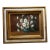 1960s Bursting Daises Floral Oil Painting in Wooden White & Gold Frame For Sale