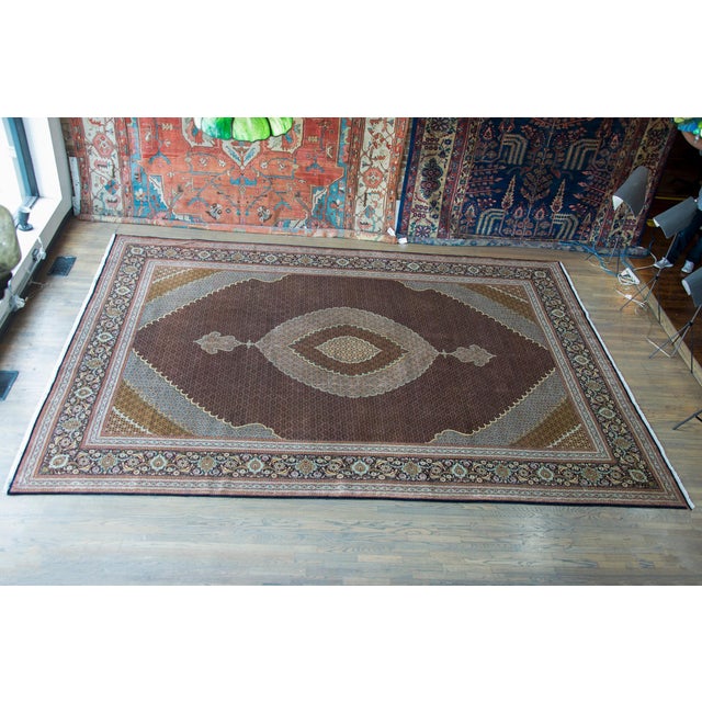 Vintage Persian Tabriz Rug For Sale - Image 15 of 15