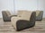 An original vintage modular sofa from the 1970s, composed of four independent elements/armchairs, featuring a soft,...