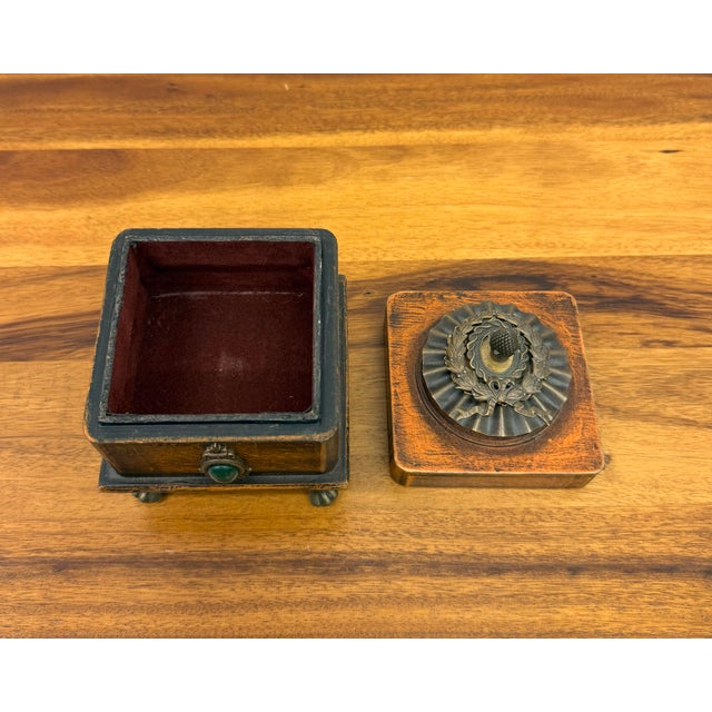 Vintage Jo Marz Limited Edition Wooden Trinket Box No. 11/500 For Sale In West Palm - Image 6 of 10