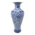Late 20th Century Large Chinese Blue & White Chinoiserie Porcelain Urn For Sale