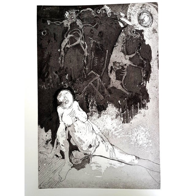 Jean Jansem - Original Etching 1974 For Sale - Image 4 of 4