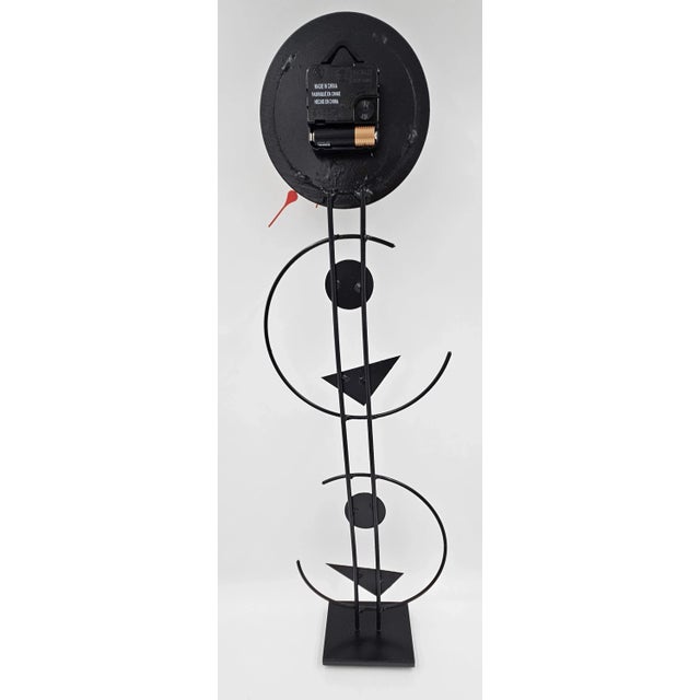 Postmodern Rick Martin Abstract Modernist Pop Art Memphis Style Clock Circa 1994 For Sale - Image 3 of 8