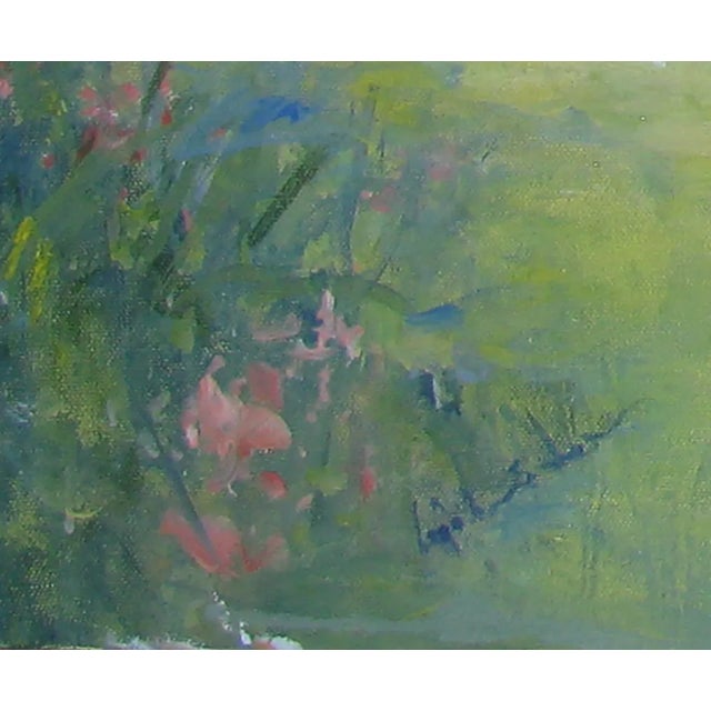 English Impressionist Garden by b.j. Johnston For Sale - Image 3 of 4