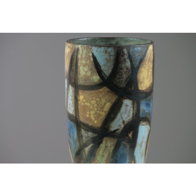 1950s Large Ceramic Vase by Alexandre Kostanda for Vallauris, France, 1950s For Sale - Image 5 of 10