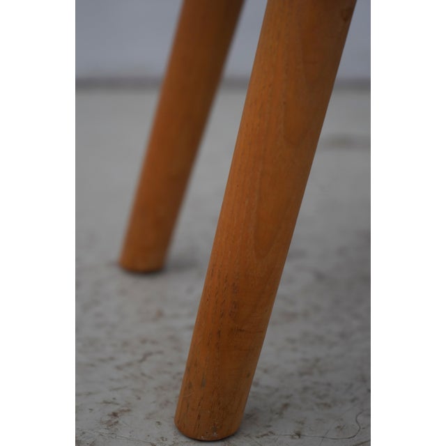 1990s Thomas Moser Cherry Curved Footstool For Sale - Image 10 of 12