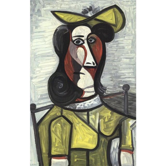 Artist: Pablo Picasso Title: Portrait de Femme au Chapeau et a la Robe Vert Jaune Year: 1982 Signed: No Medium: Lithograph...