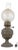 Vintage Italian Metal and Glass Table Lamp, Early 20th Century For Sale