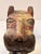 Hand-Carved Wooden Feline Sculpture With Metal Detailing For Sale - Image 4 of 12