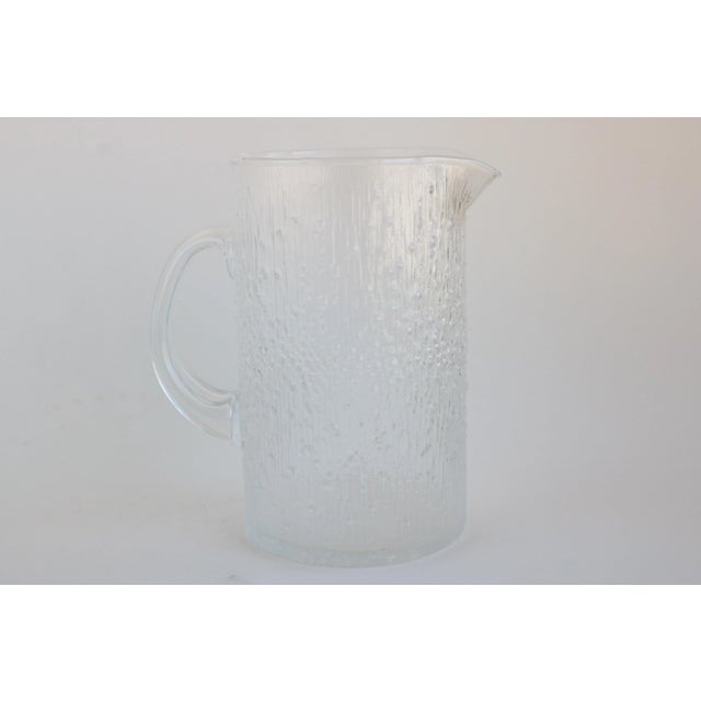 Mid-Century Modern Iittala Hopla Glass Pitcher by Tapio Wirkkala For Sale - Image 3 of 8