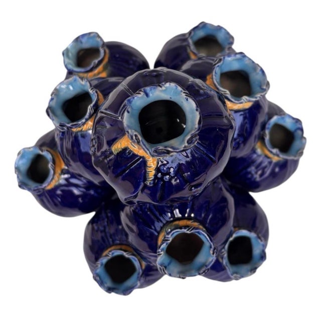 Victorian 19th Century English Majolica Sacks Vase Flower Holder t.c. Brown Westhead Moore For Sale - Image 3 of 7