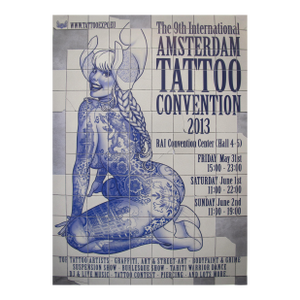 2013 Dutch Poster, Amsterdam International Tattoo Convention - Vince