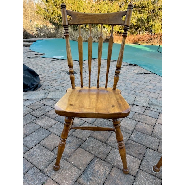 Mid 20th Century 4 Vintage Ethan Allen Side Chairs For Sale - Image 5 of 10