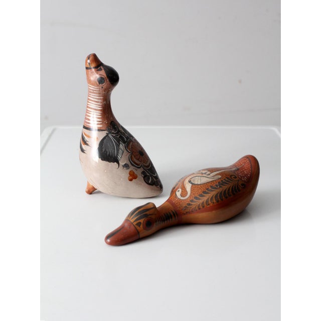 Vintage Tonalá Hand-Painted Mexican Folk Art Bird Pottery For Sale - Image 11 of 11