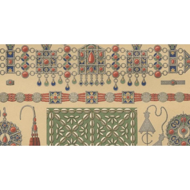 Racinet, Afrique: Kabyle Jewelry from Algeria, 1888, Lithograph For Sale - Image 6 of 10