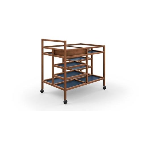 Blue Serving Cart by Bodil Kjaer for Cassina For Sale - Image 8 of 16