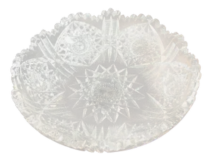 9” American Brilliant Period Cut Glass Bowl
