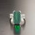 Green Natural Tourmaline Sapphire Ring 7 14k WG 12.17 TCW Certified For Sale - Image 8 of 18