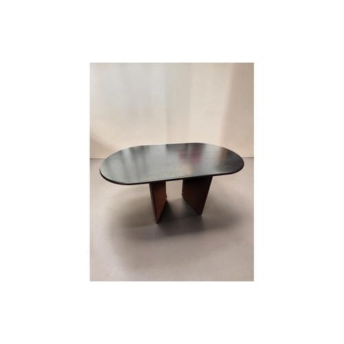 Vintage Brutalist Dark Wood Folding Table, 1970s, in Good conditions. Designed 1970 to 1979