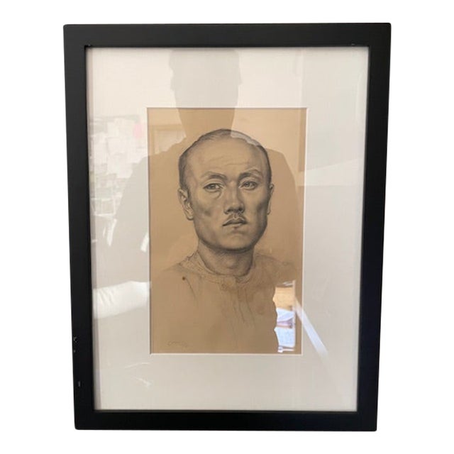 1933 Pencil Portrait For Sale