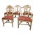 Mid 20th Century Vintage Drexel Federal Style Tan Color Painted Shield-Back Dining Chairs- Set of 5 For Sale