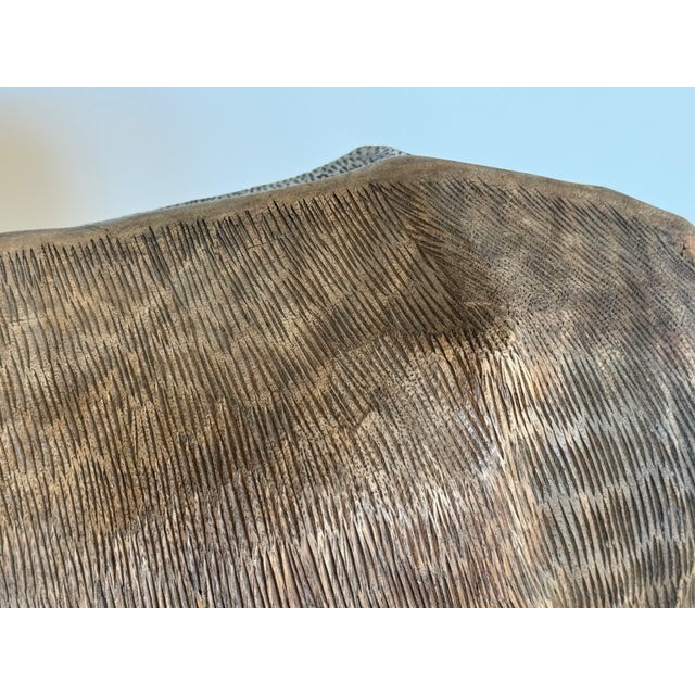 Wood 20th Century Japanese Wood Carving of a Water Buffalo For Sale - Image 7 of 9
