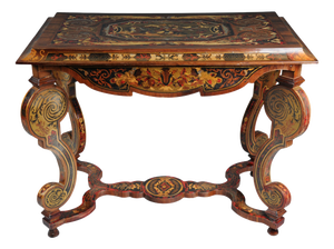 Boulle Inlaid Table in Wood