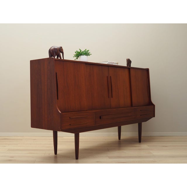 Danish Teak Highboard, 1960s For Sale - Image 9 of 18