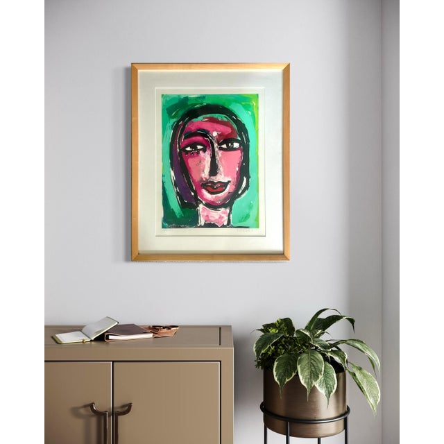 Portraiture Christine Haberstock — Untitled Monoprint #1, 1996 For Sale - Image 3 of 10