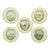Midcentury Longchamp French Wine Region Plates, Set of 5 For Sale