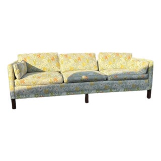 Vintage 1960’s Mid Century Modern Floral Sofa For Sale