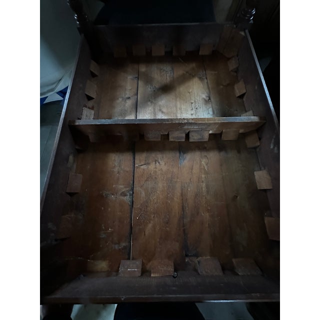 Burnt Umber 19th Century English Library Table For Sale - Image 8 of 10