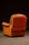 Vintage Tufted Leather Lounge Chair and Ottoman in Red For Sale - Image 9 of 12