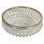20th Century Glass Dish Vide-Poche Bowl Glass and Metal Round Pattern, France For Sale - Image 9 of 9