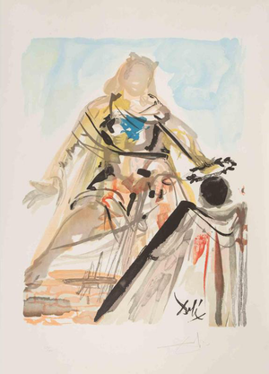 Salvador Dalí­, Pylades Loved Ermione, 1978, Woodcut Print
