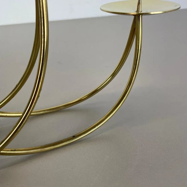 Metal Sculptural Solid Brass Candleholder from Harald Buchrucker, Germany, 1950s For Sale - Image 7 of 18