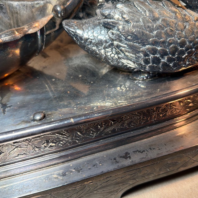 1875 the Barge of Venus Electroplate Centerpiece by Middletown Silver Plate Co. For Sale In New York - Image 6 of 12